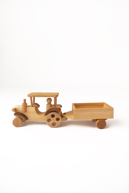 Finn's Wooden Tractor Toy