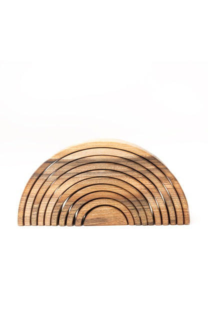 Wooden Rainbow Stacker Toy