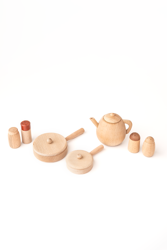 Wooden Kitchen Play Set