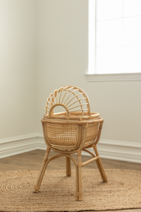 Dreamy Haven Rattan Doll Bassinet