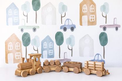 Timberland Express Wooden Train Set