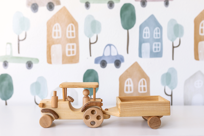 Finn's Wooden Tractor Toy