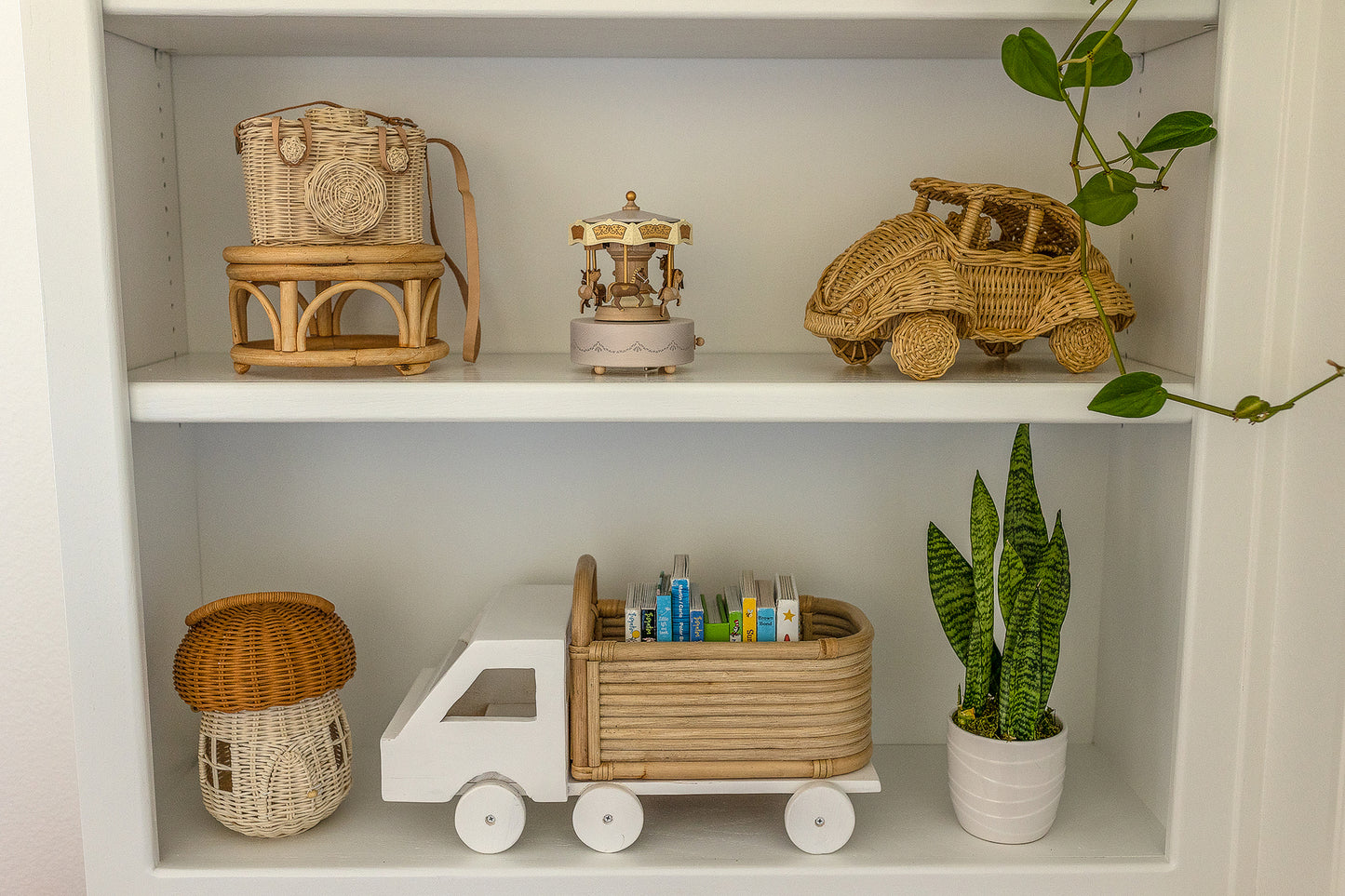 Little Logger Rattan Storage Truck