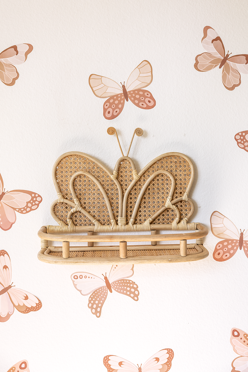 Blissful Butterfly Wall Shelf