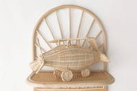 Lola Sunrise Rattan Wall Shelf