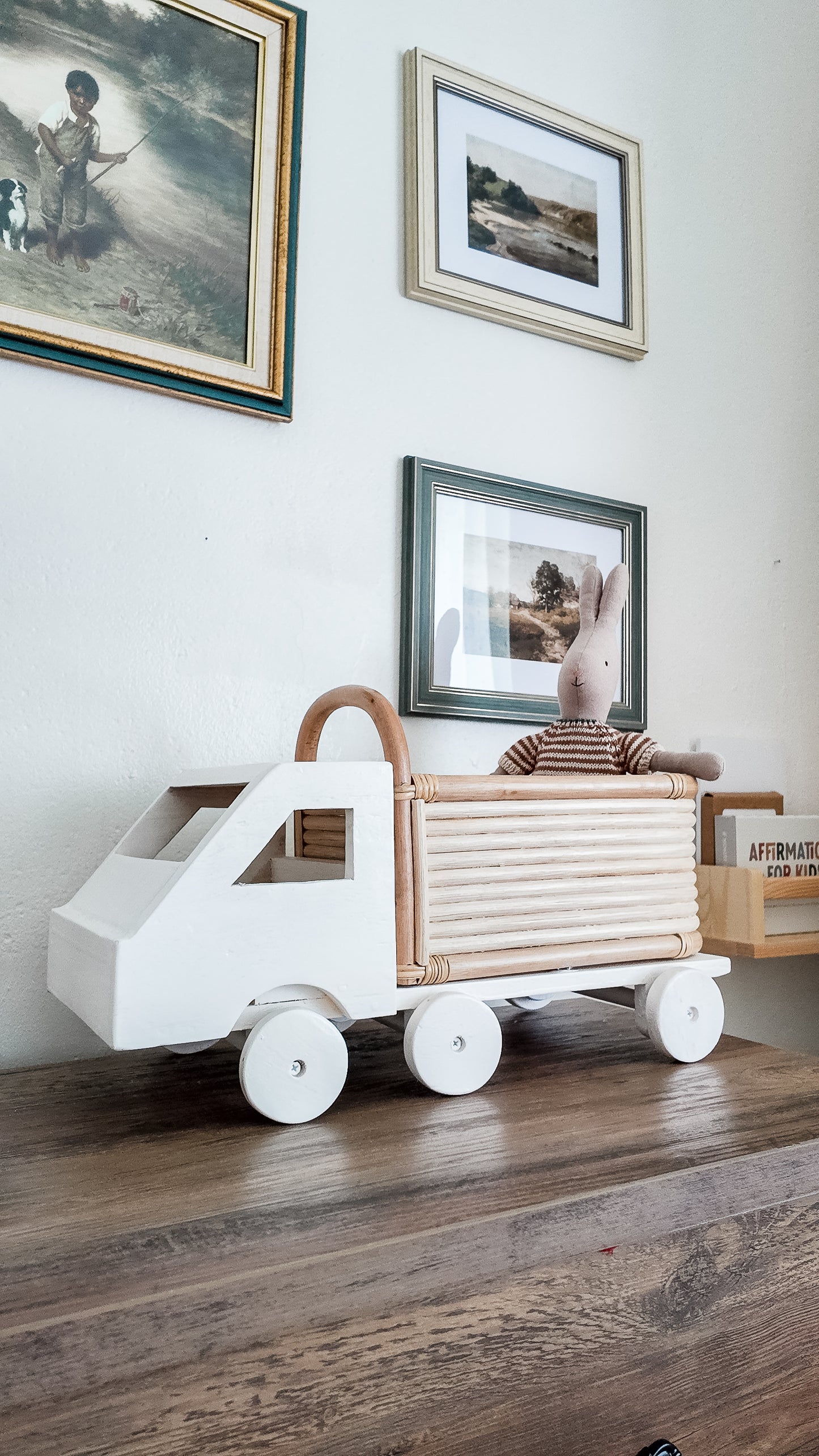 Little Logger Rattan Storage Truck