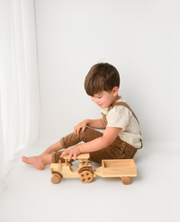 Finn's Wooden Tractor Toy