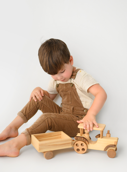 Finn's Wooden Tractor Toy