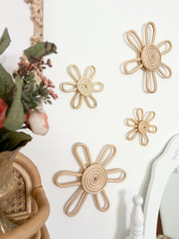 Fresh Flower Wall Decor 4 pc