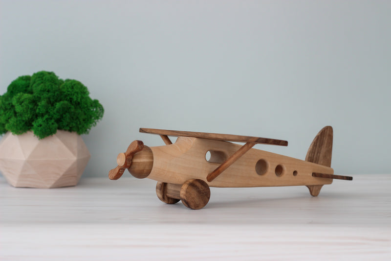 Jett's Wooden Airplane Toy