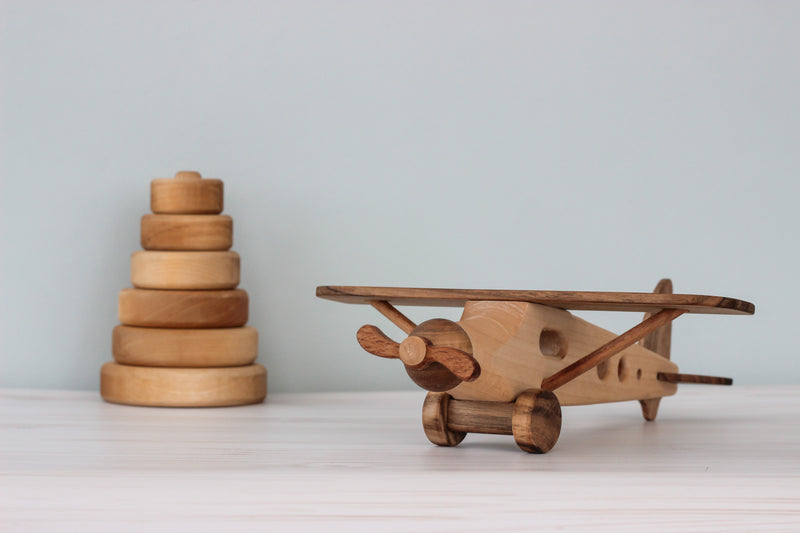 Jett's Wooden Airplane Toy