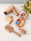 Wooden Salon Accessory Set