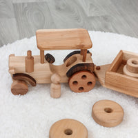 Finn's Wooden Tractor Toy