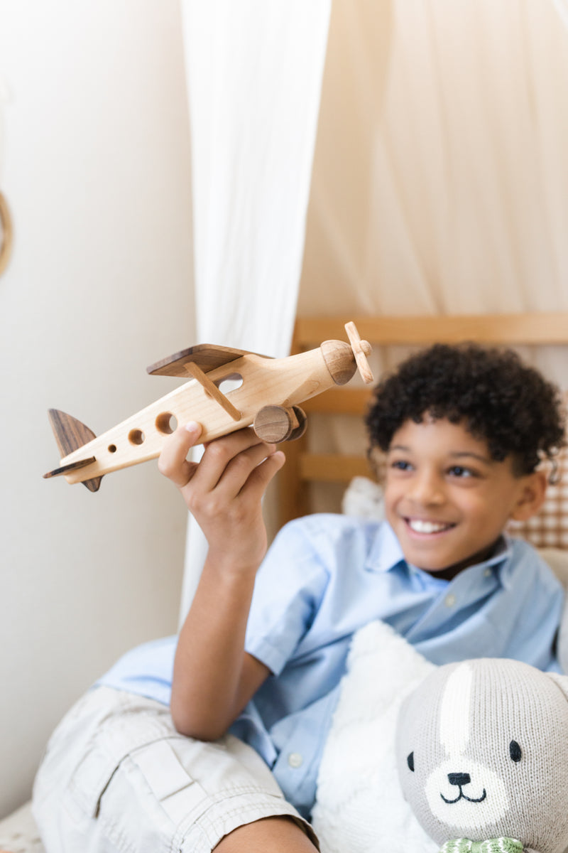 Jett's Wooden Airplane Toy