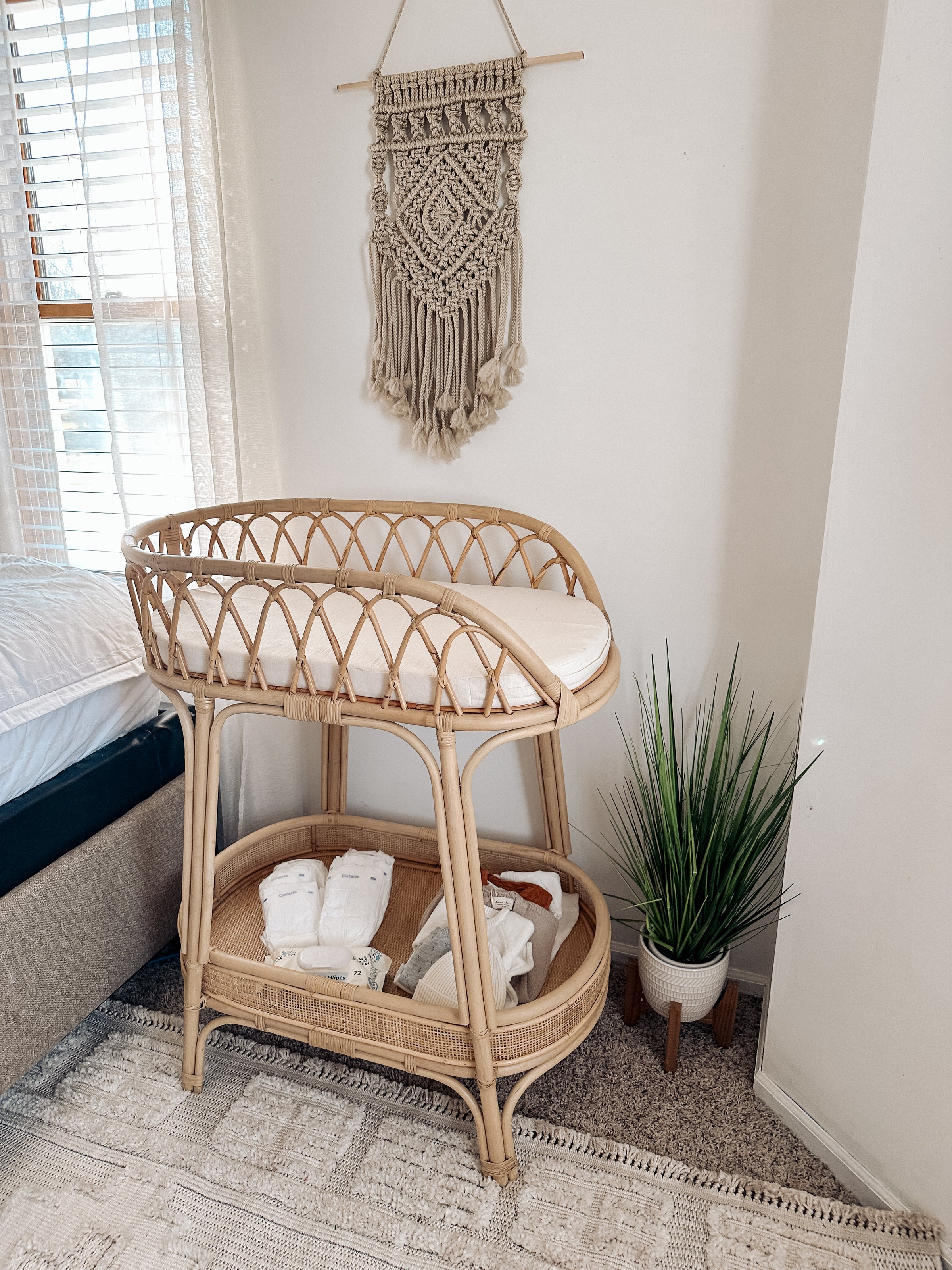 Tranquil Rattan Baby Changing Table