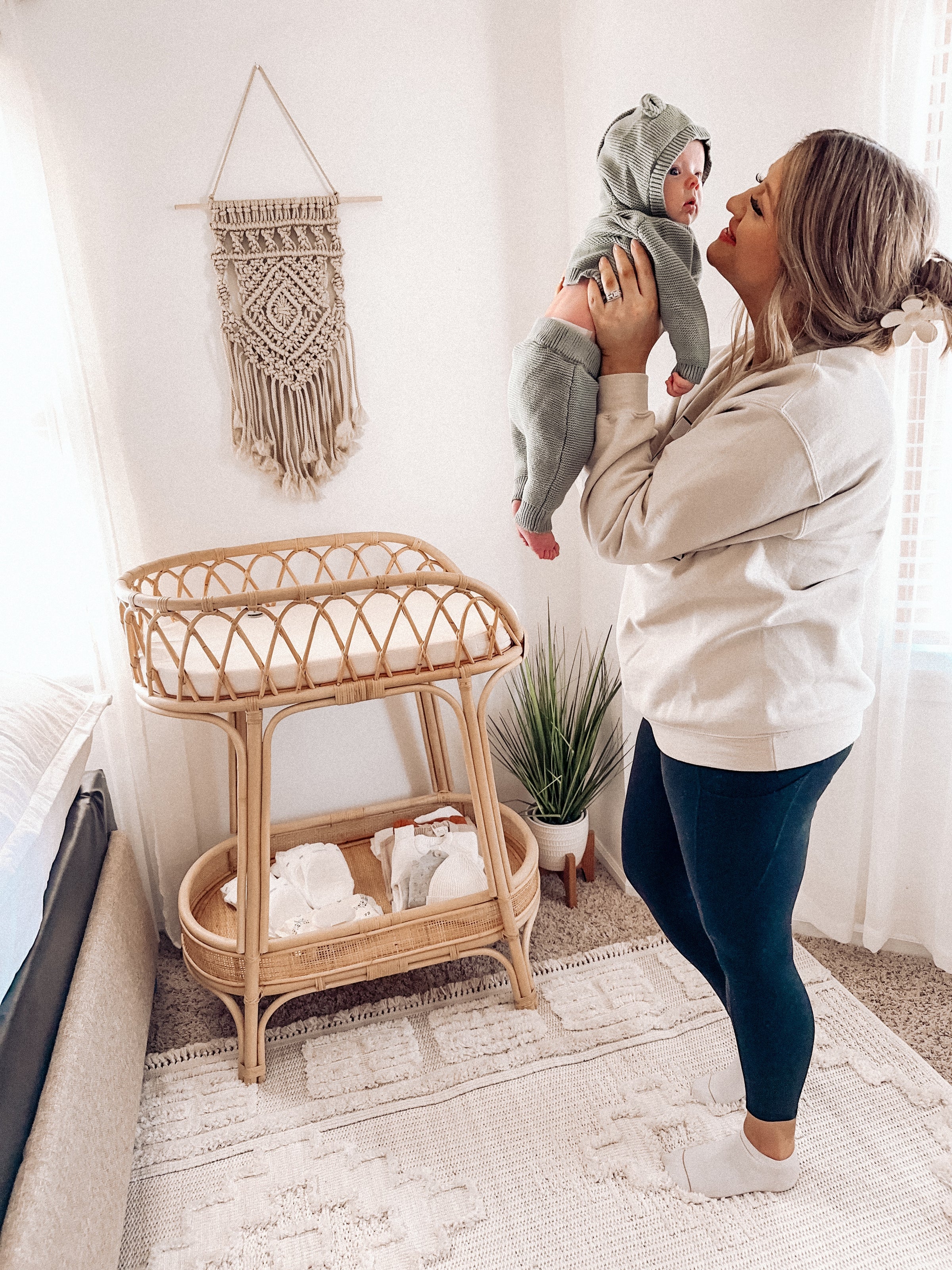 Tranquil Rattan Baby Changing Table