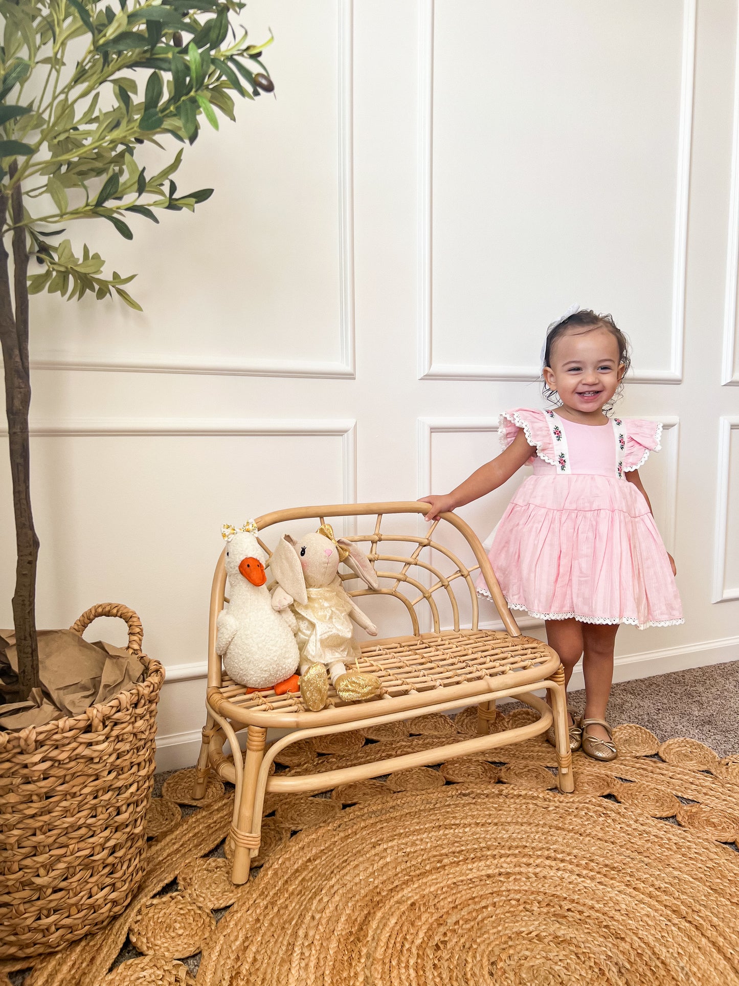 Sunny Nook Rattan Toddler Bench