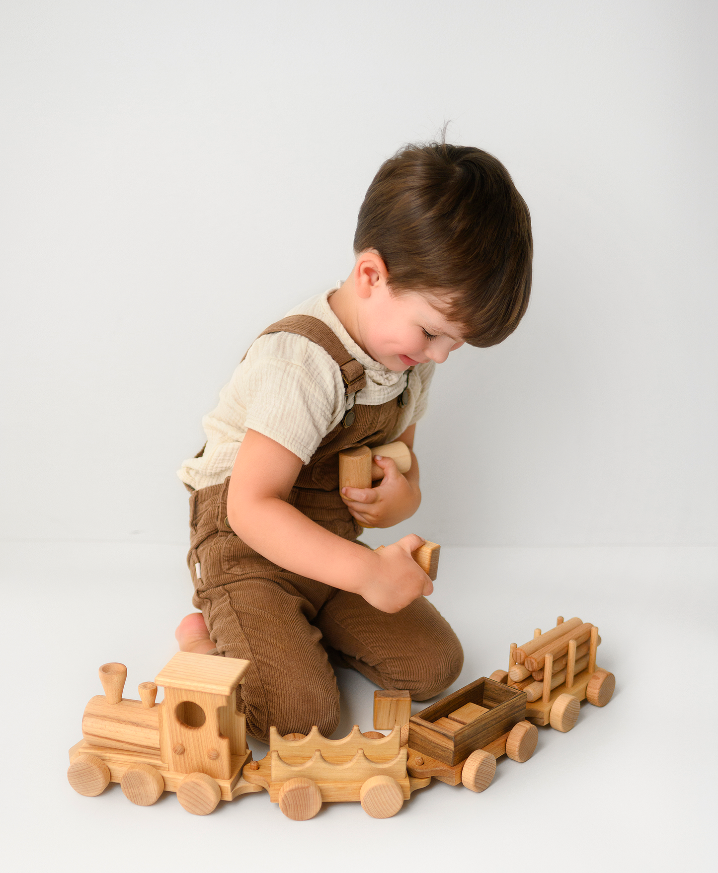 Timberland Express Wooden Train Set