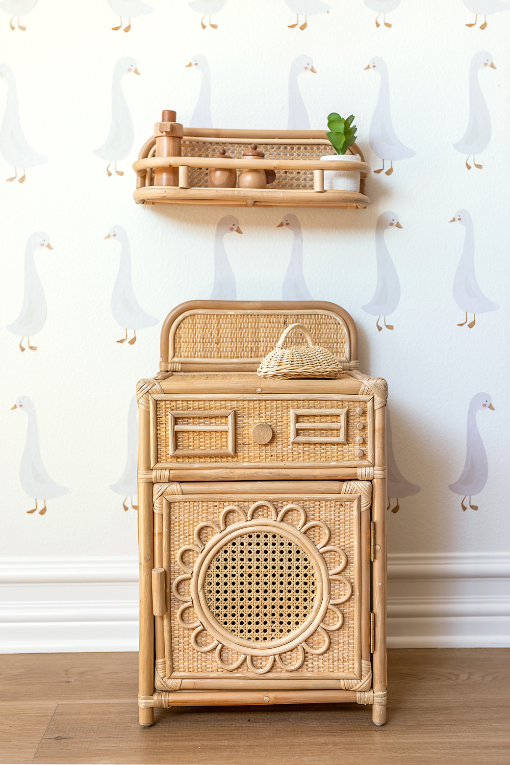 Whimsy Rattan Wall Shelf